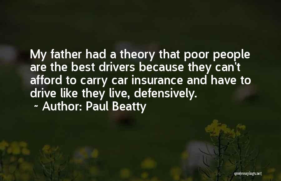 Car In Insurance Quotes By Paul Beatty