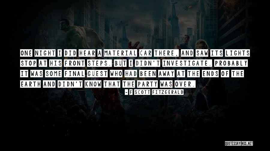 Car Lights Quotes By F Scott Fitzgerald