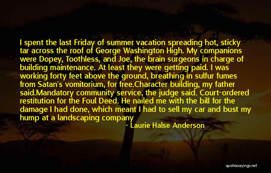 Car Maintenance Quotes By Laurie Halse Anderson