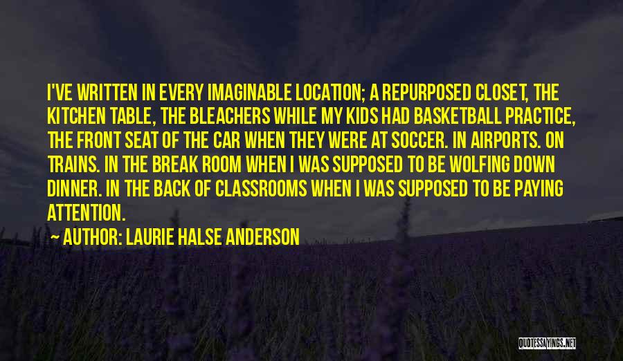 Car Seat Quotes By Laurie Halse Anderson