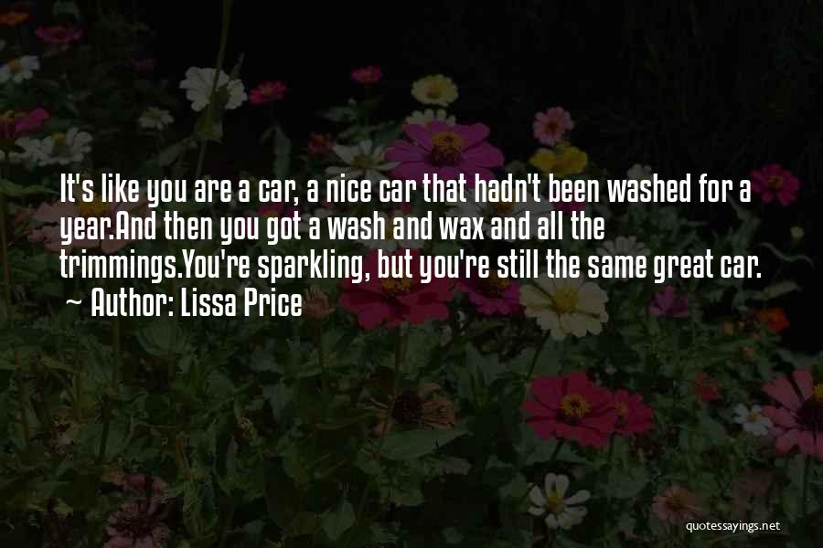 Car Wash Quotes By Lissa Price