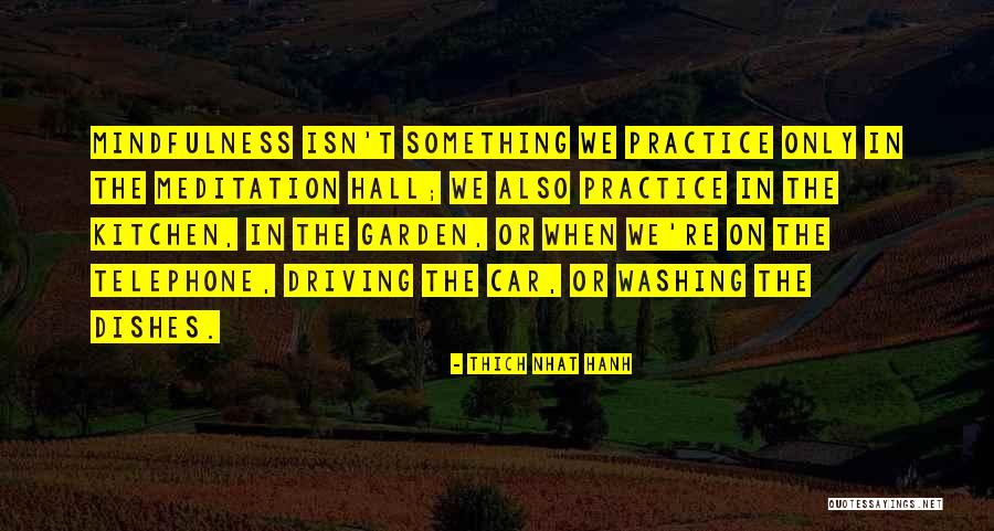 Car Washing Quotes By Thich Nhat Hanh