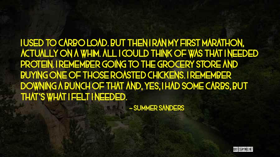 Carbo Quotes By Summer Sanders Carbo Quotes By Summer Sanders