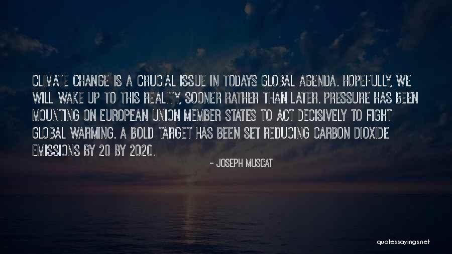 Carbon Emissions Quotes By Joseph Muscat