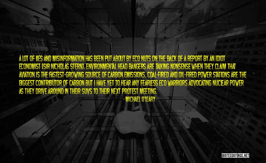 Carbon Emissions Quotes By Michael O'Leary Carbon Emissions Quotes By Michael O'Leary