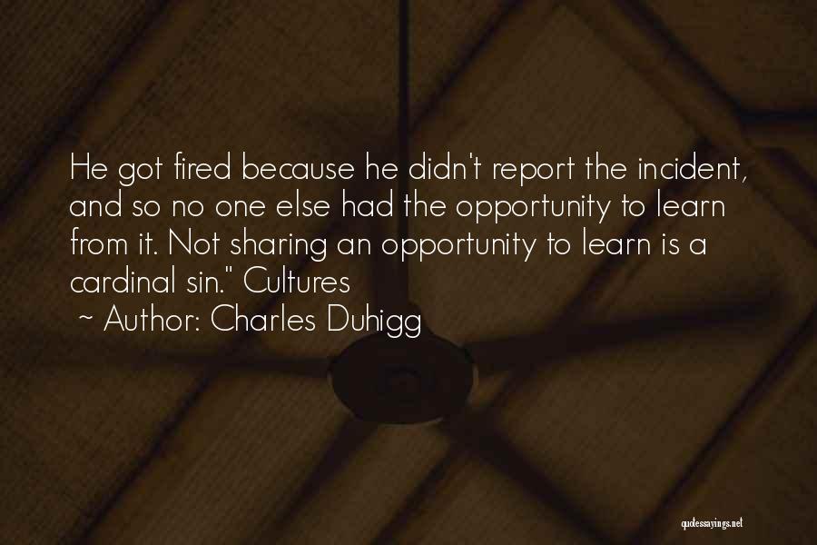 Cardinal Sin Quotes By Charles Duhigg
