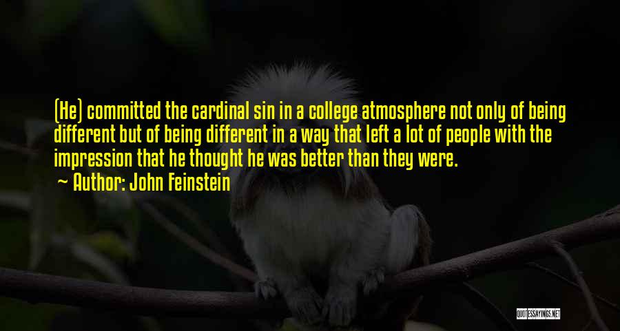 Cardinal Sin Quotes By John Feinstein