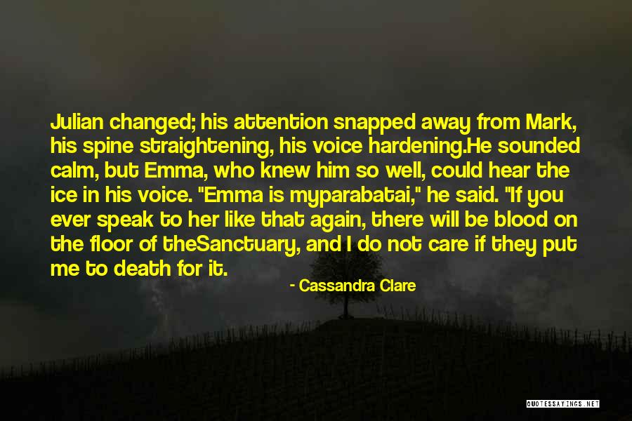 Care And Attention Quotes By Cassandra Clare Care And Attention Quotes By Cassandra Clare