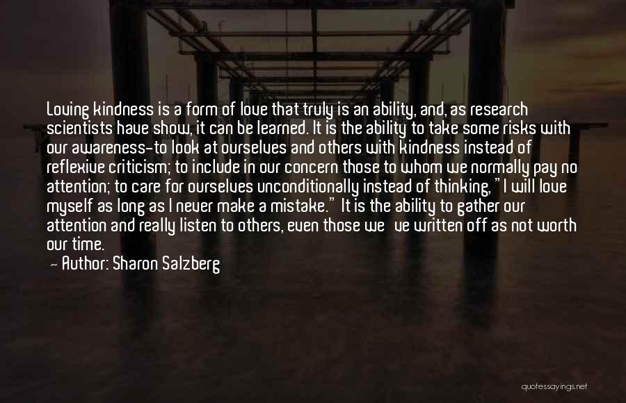 Care And Attention Quotes By Sharon Salzberg