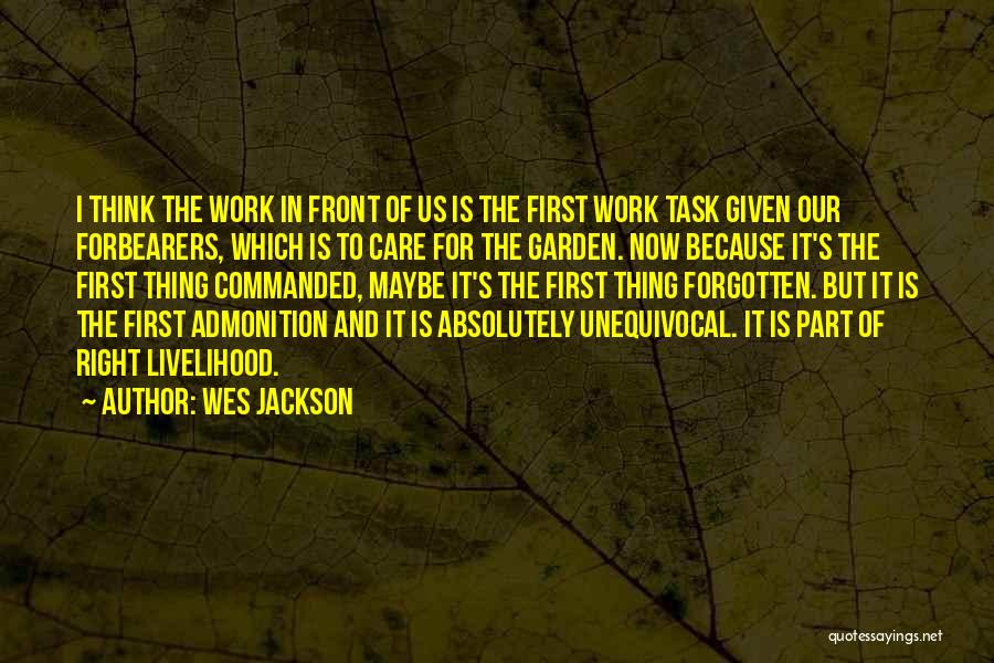 Care For Quotes By Wes Jackson