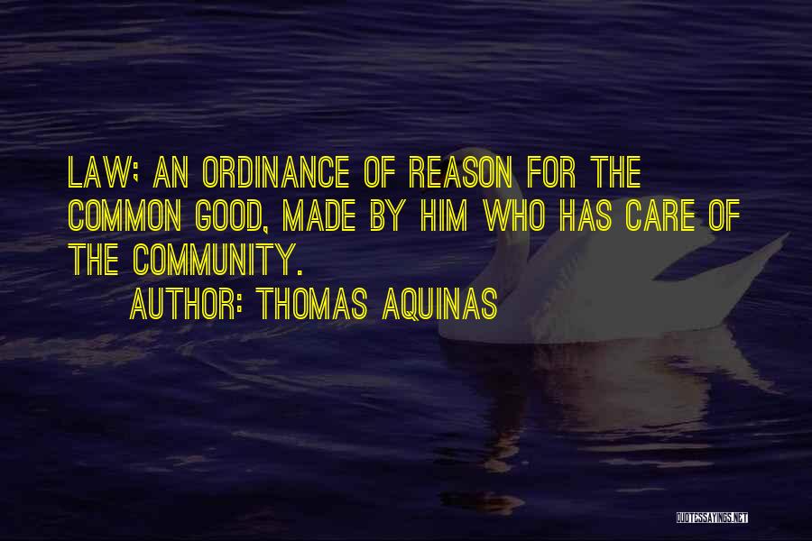 Care For The Common Good Quotes By Thomas Aquinas