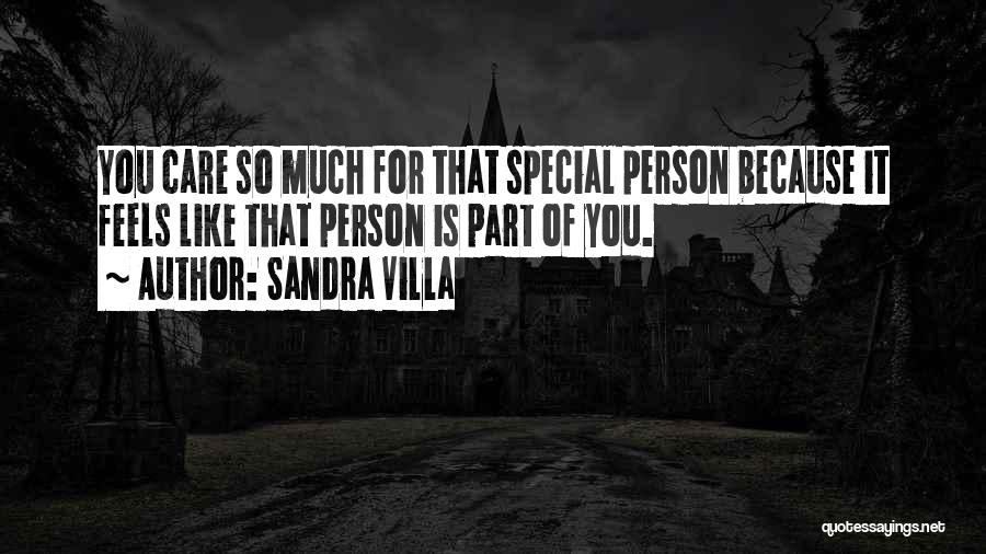 Care So Much Quotes By Sandra Villa