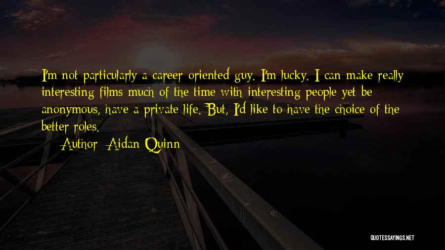 Career Oriented Quotes By Aidan Quinn