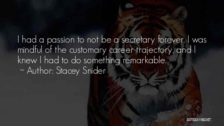 Career Passion Quotes By Stacey Snider