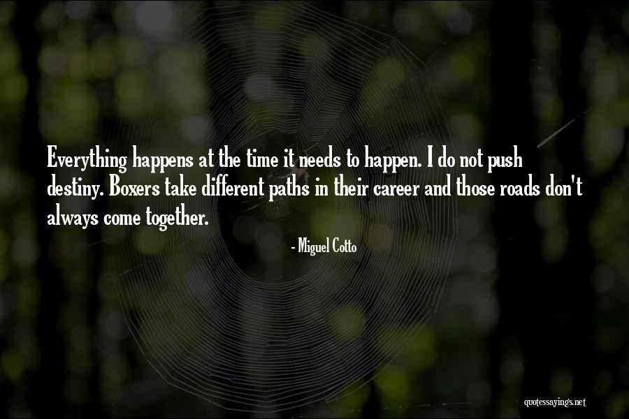 Career Paths Quotes By Miguel Cotto Career Paths Quotes By Miguel Cotto