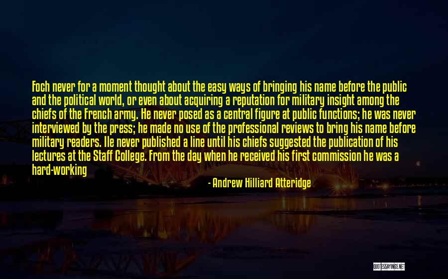 Career Success Quotes By Andrew Hilliard Atteridge