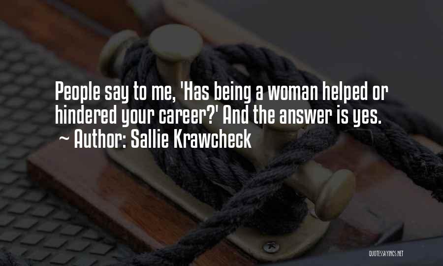 Career Woman Quotes By Sallie Krawcheck