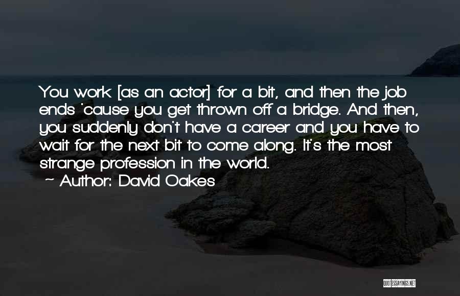 Careers And Jobs Quotes By David Oakes