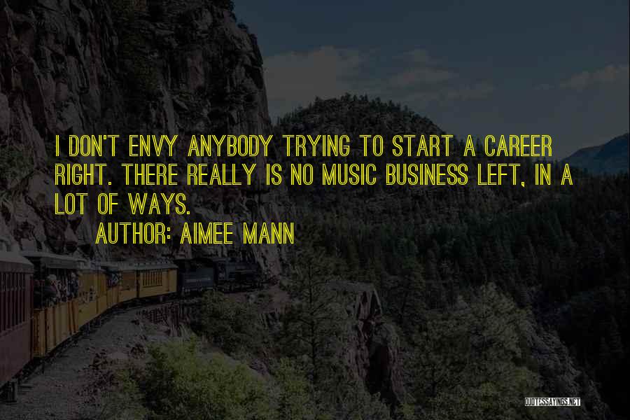 Careers In Music Quotes By Aimee Mann