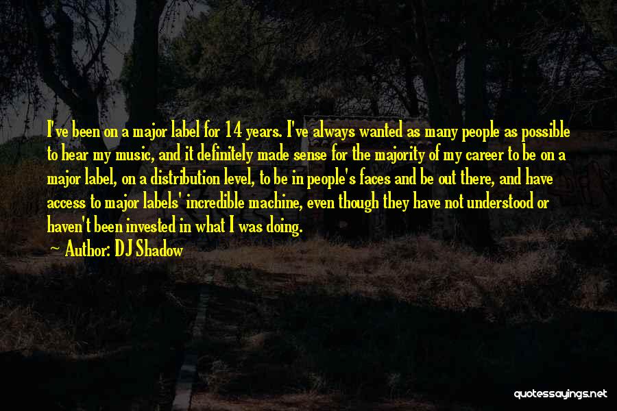 Careers In Music Quotes By DJ Shadow