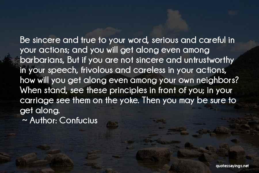 Careful Speech Quotes By Confucius