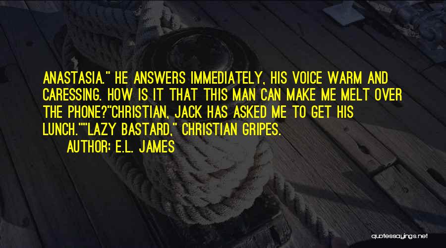 Caressing Quotes By E.L. James