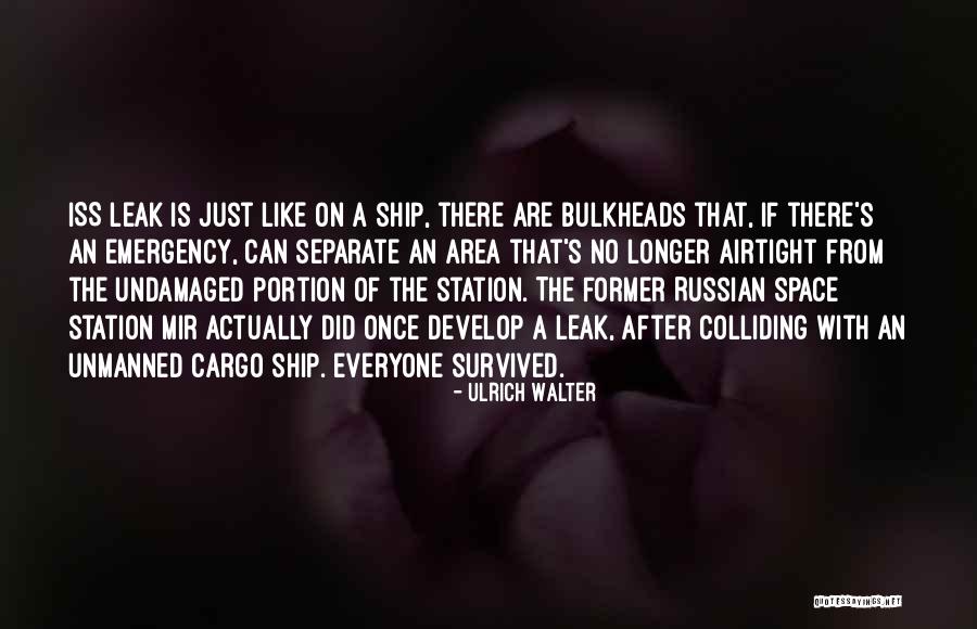 Cargo Ship Quotes By Ulrich Walter Cargo Ship Quotes By Ulrich Walter