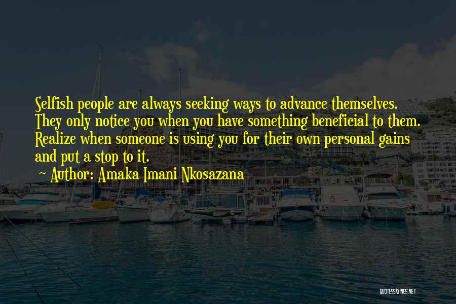 Caring And Love Quotes By Amaka Imani Nkosazana