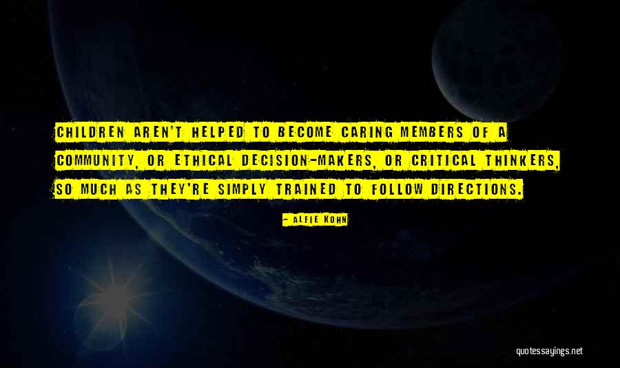 Caring Children Quotes By Alfie Kohn Caring Children Quotes By Alfie Kohn