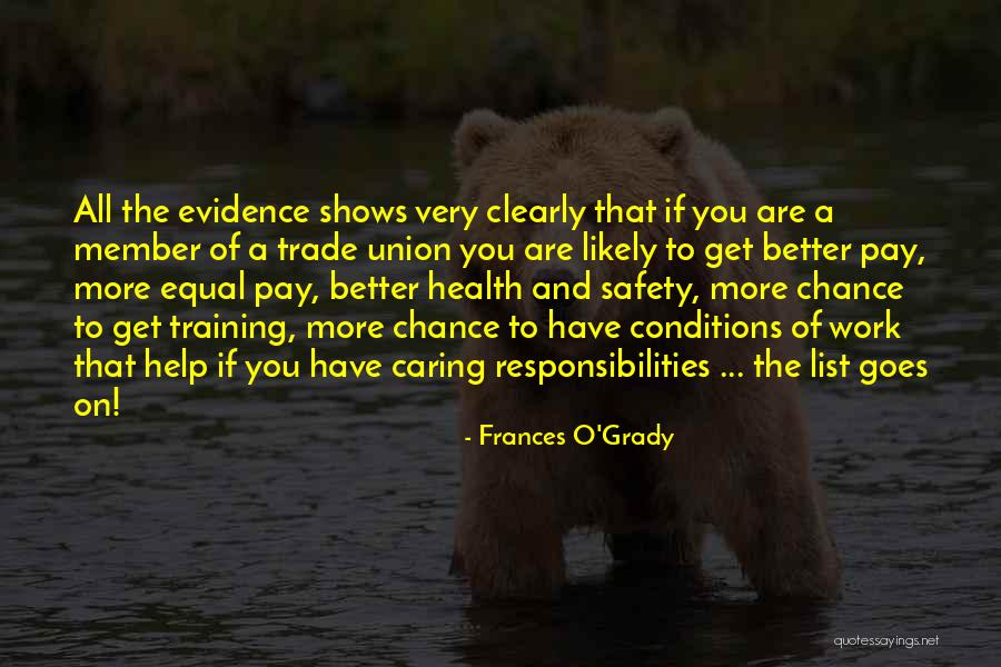 Caring For Your Health Quotes By Frances O'Grady