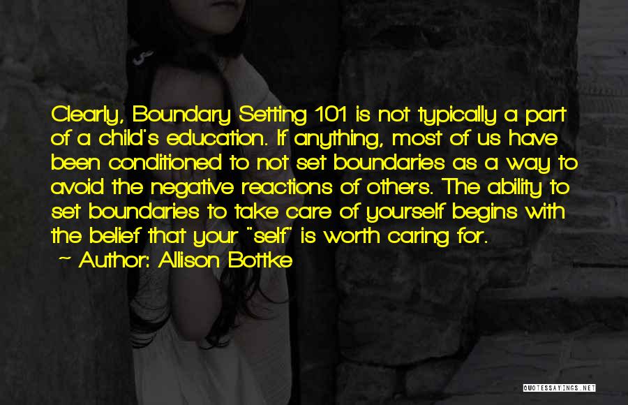 Caring For Yourself Quotes By Allison Bottke