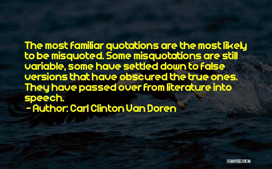 Carl Clinton Van Doren Quotes 1661619