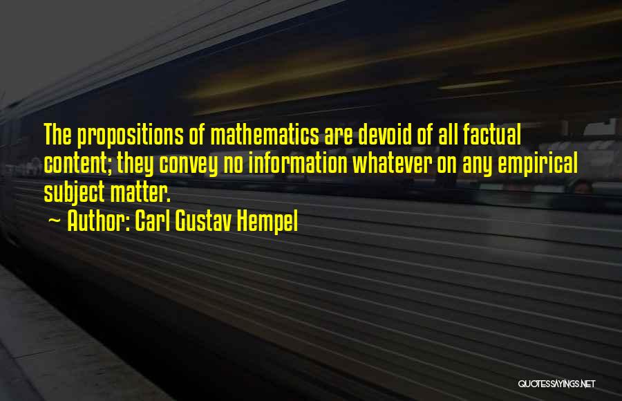 Carl Gustav Hempel Quotes 1158846