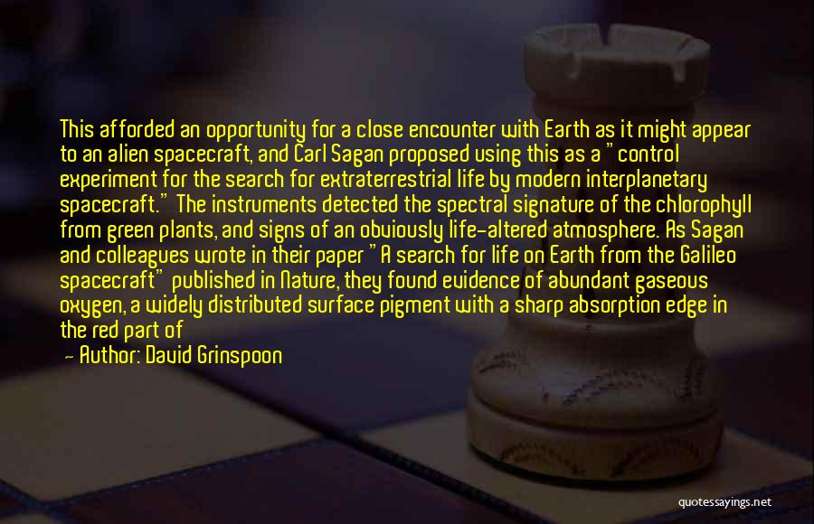 Carl Sagan Extraterrestrial Life Quotes By David Grinspoon