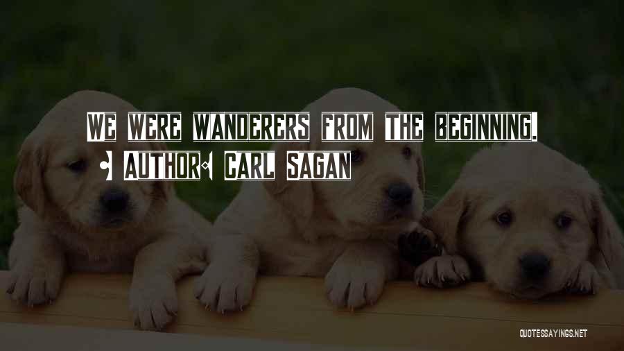 Carl Sagan Wanderers Quotes By Carl Sagan