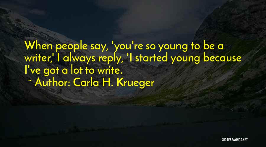 Carla H. Krueger Quotes 1003529