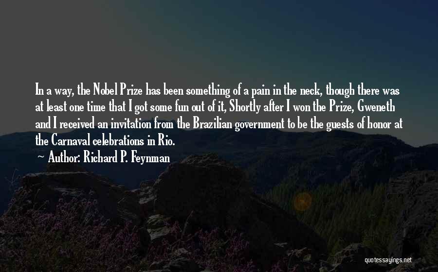 Carnaval Quotes By Richard P. Feynman