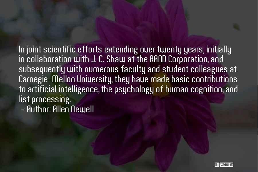 Carnegie Mellon University Quotes By Allen Newell