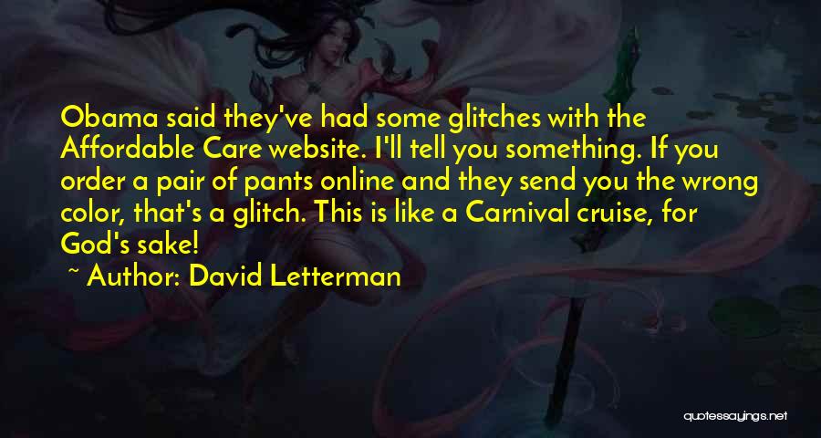 Carnival Cruise Quotes By David Letterman