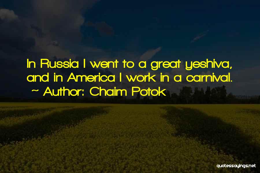 Carnival Quotes By Chaim Potok
