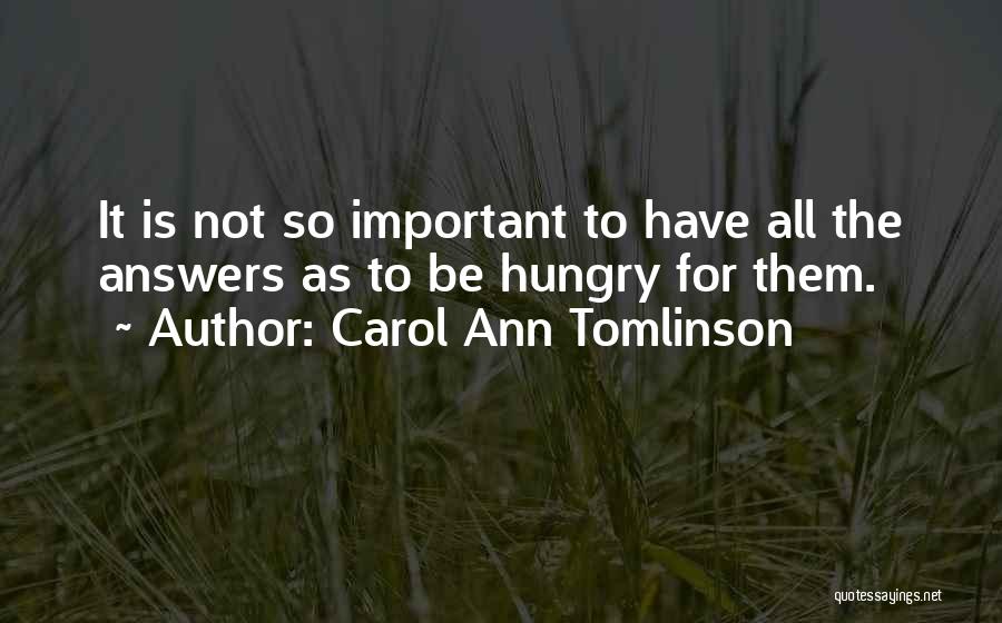 Carol Ann Tomlinson Quotes 1901115