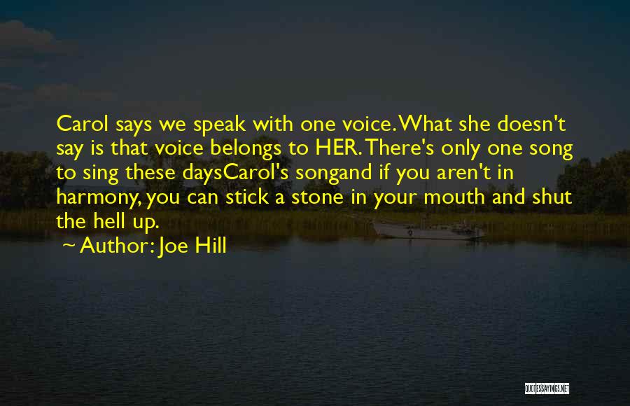 Carol Song Quotes By Joe Hill