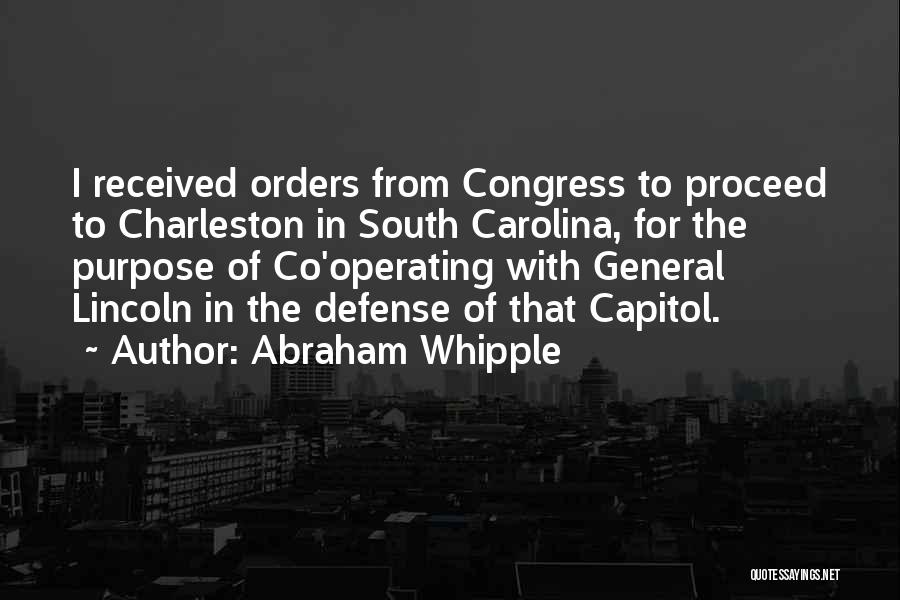 Carolina Quotes By Abraham Whipple
