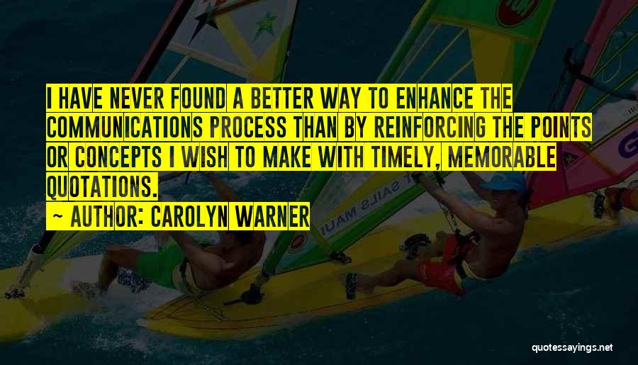 Carolyn Warner Quotes 1690888