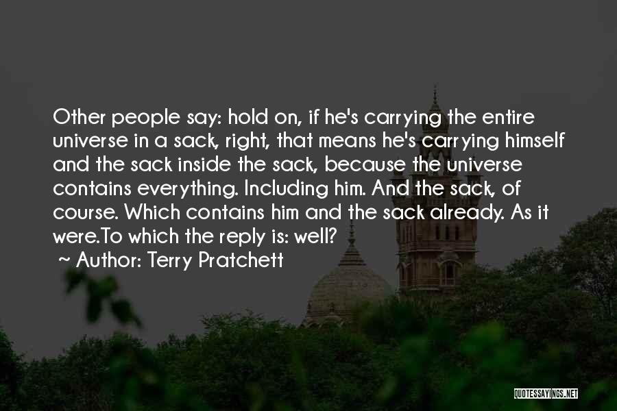 Carrying Each Other Quotes By Terry Pratchett