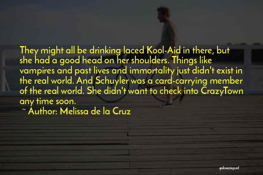 Carrying The World On Your Shoulders Quotes By Melissa De La Cruz