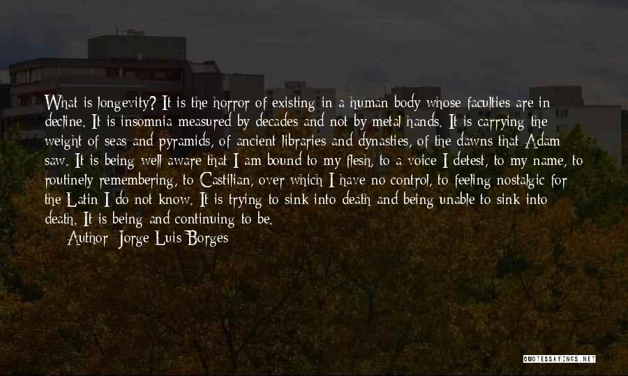 Carrying Weight Quotes By Jorge Luis Borges