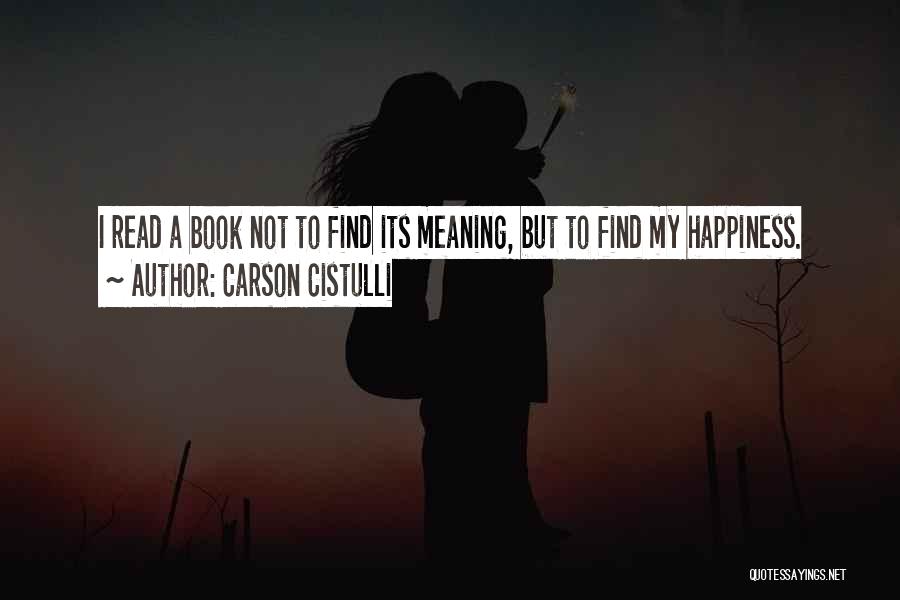 Carson Cistulli Quotes 691448