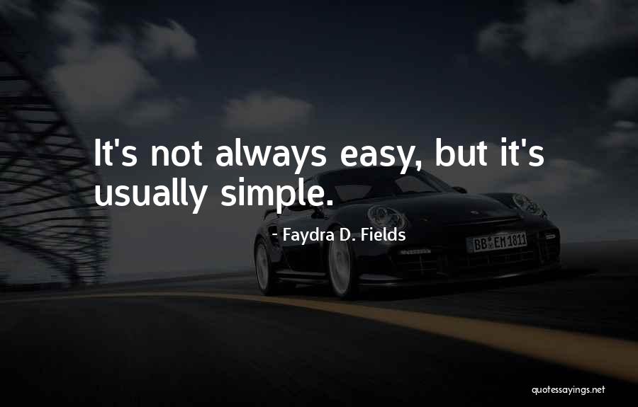 Carsync Quotes By Faydra D. Fields