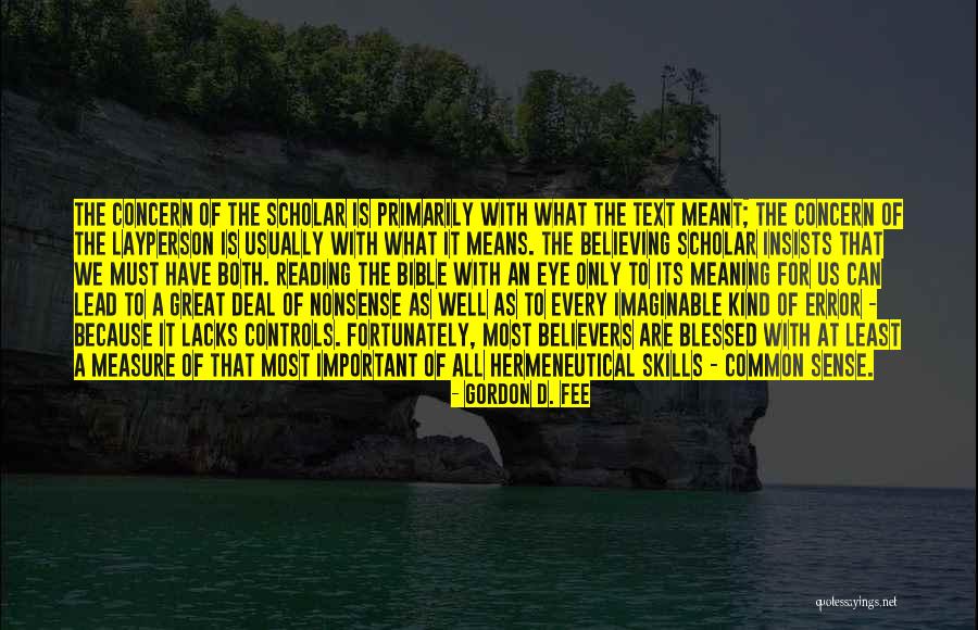 Cartellone Incarichi Quotes By Gordon D. Fee Cartellone Incarichi Quotes By Gordon D. Fee